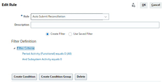 Ejemplo de uso de un atributo calculado para enviar automáticamente conciliaciones Ejemplo de uso de un atributo calculado para enviar automáticamente conciliaciones