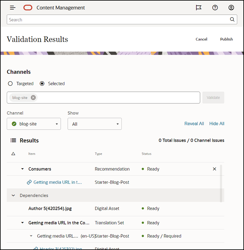 Resultados de validación Resultados de validación