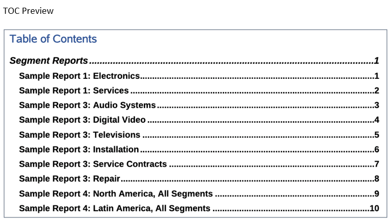 tabla de contenido para versi&oacute;n de libro 11