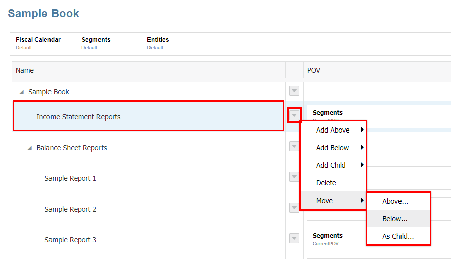 movimiento de secciones dentro de un libro