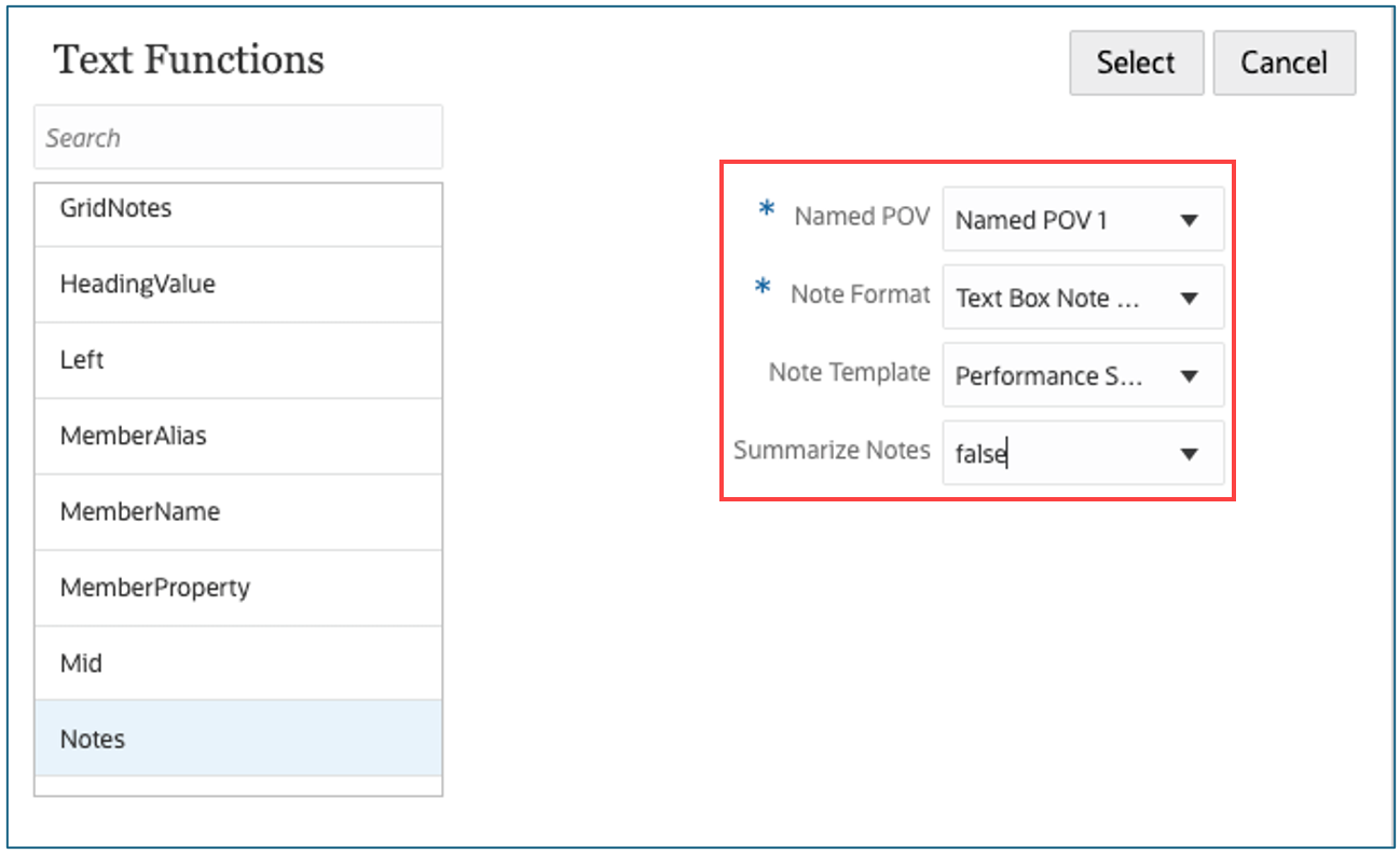 selector de funciones de texto selector de funciones de texto