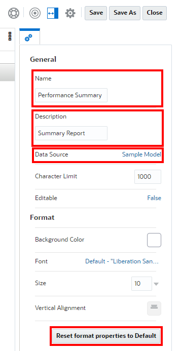 configuraci&oacute;n de propiedades generales de una nota