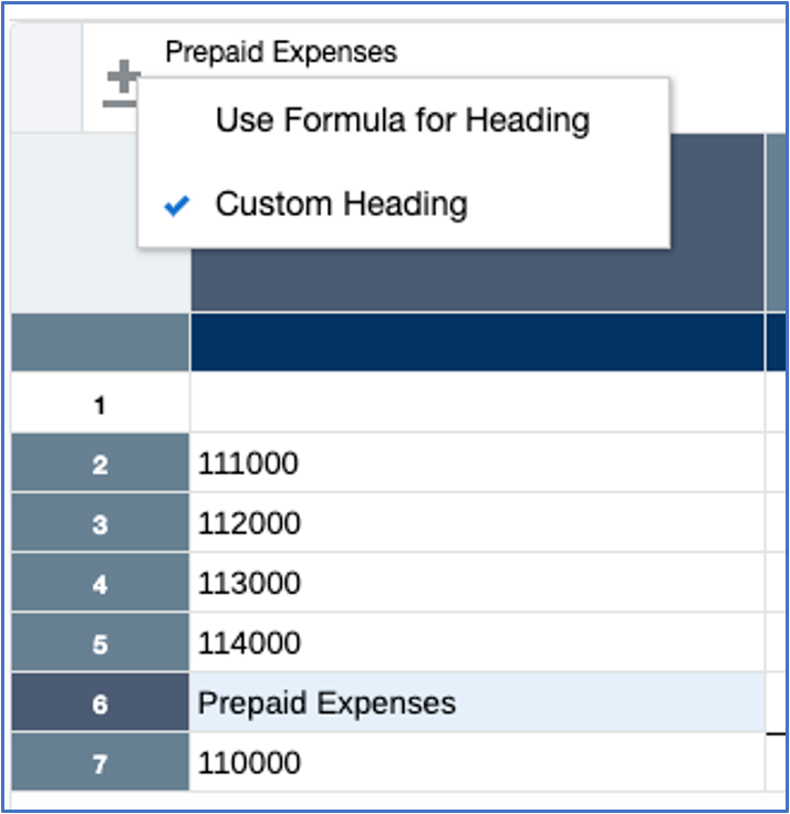 cabecera de fila de f&oacute;rmula