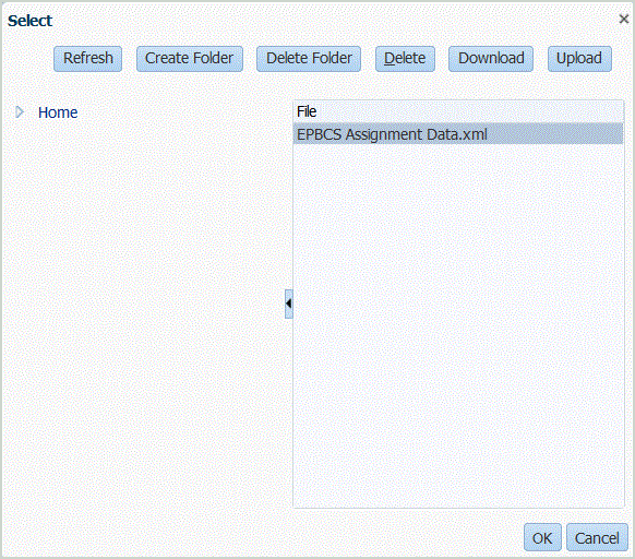 La imagen muestra la pantalla Seleccionar.