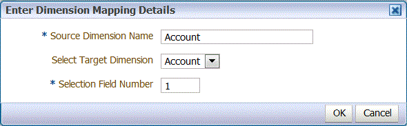 La imagen muestra la pantalla Introduzca los detalles de asignaci&oacute;n de dimensiones.