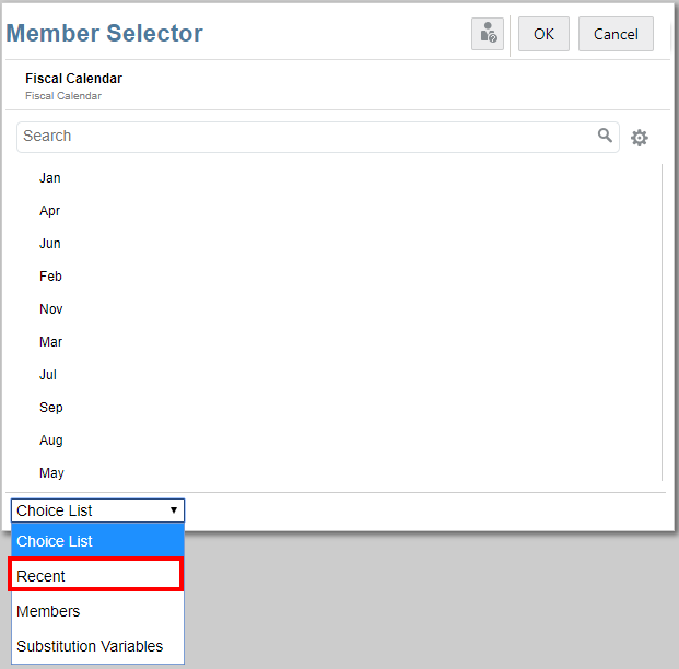 seleccionando lista reciente