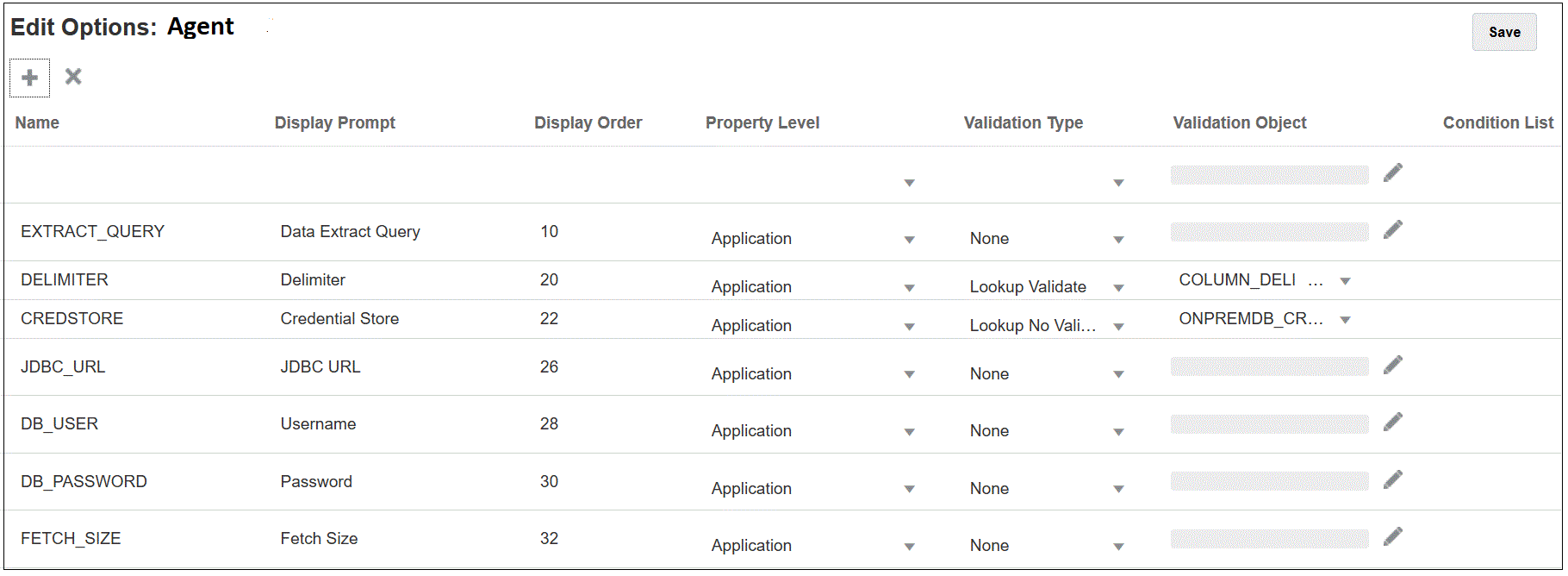 En la imagen se muestra la p&aacute;gina Editar opciones.