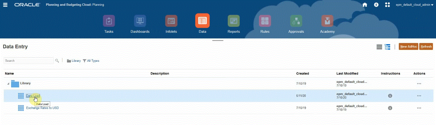 En la imagen se muestra la página Entrada de datos. En la imagen se muestra la página Entrada de datos.