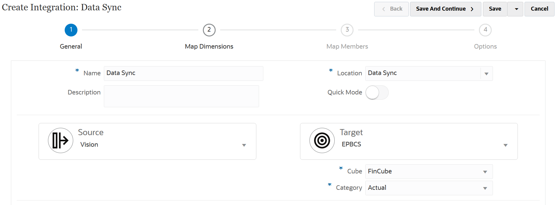 En la imagen se muestra la p&aacute;gina Crear integraci&oacute;n.