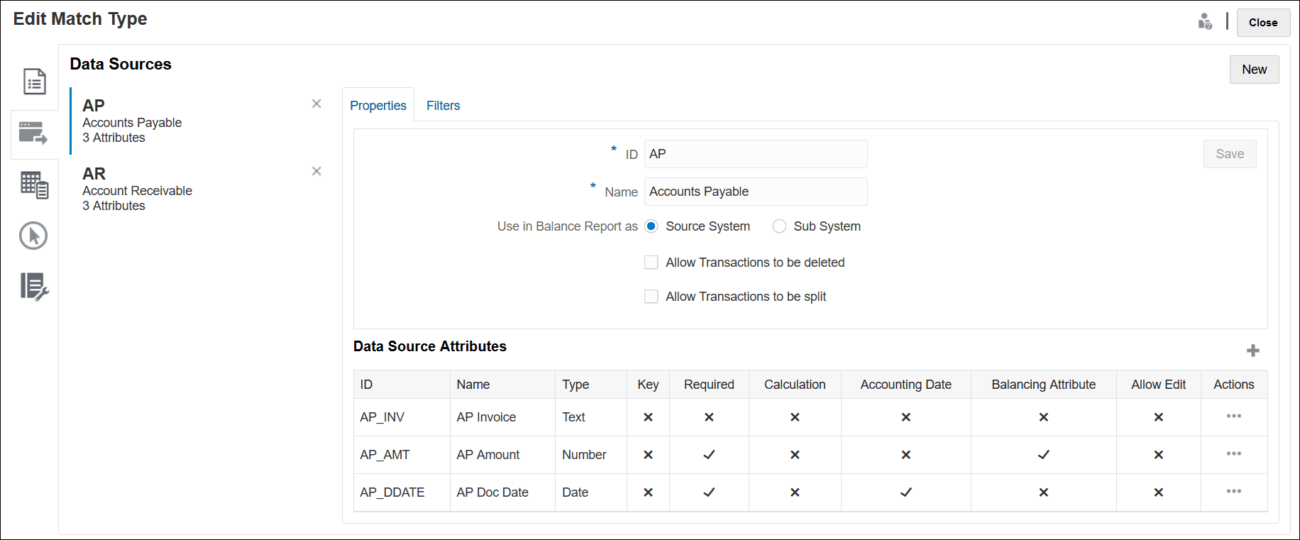 Modifier les sources de données de type de correspondance Modifier les sources de données de type de correspondance