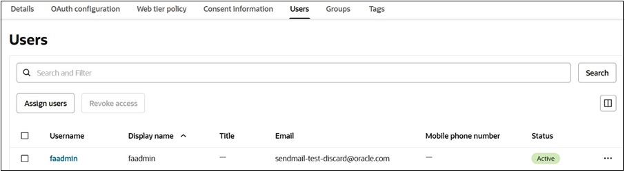 Ecran de recherche et de s&eacute;lection d'utilisateurs