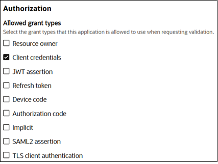 Ecran d'ajout des détails d'autorisation client de l'application confidentielle Ecran d'ajout des détails d'autorisation client de l'application confidentielle