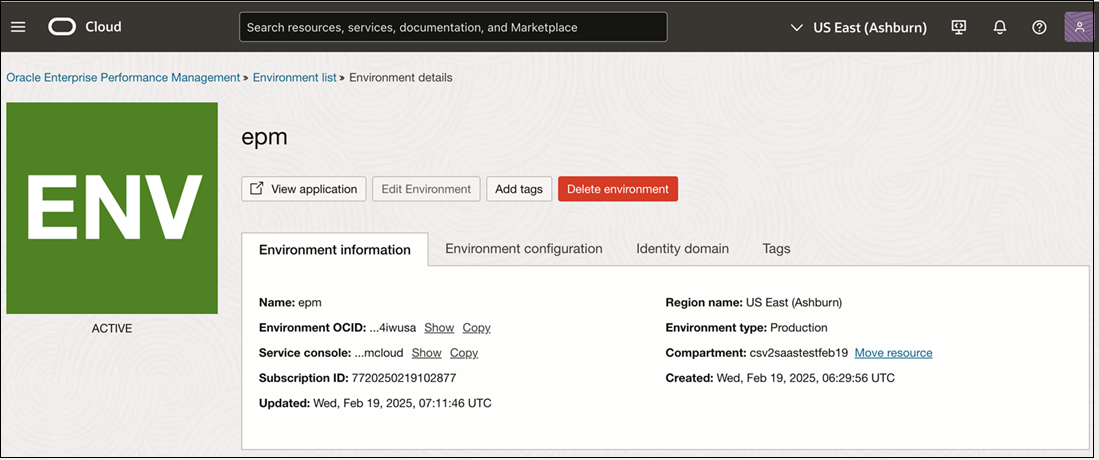 Suppression de l'environnement Suppression de l'environnement