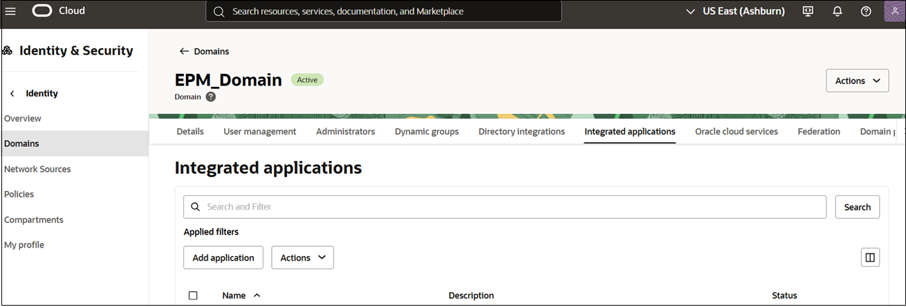 S&eacute;lectionner l'onglet Applications int&eacute;gr&eacute;es