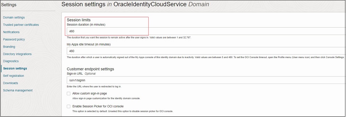 Définition de la durée de session maximale Définition de la durée de session maximale
