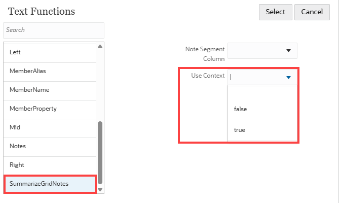 Définir Utiliser le contexte sur true ou false Définir Utiliser le contexte sur true ou false