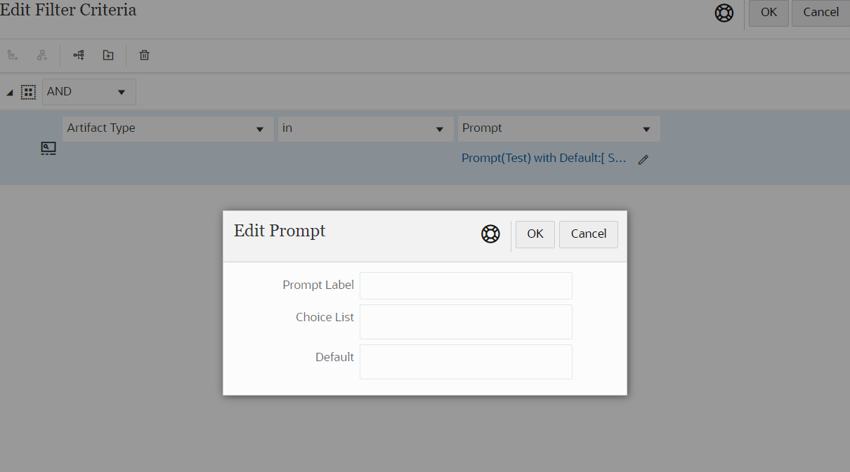 capture d'&eacute;cran de la modification d'invite