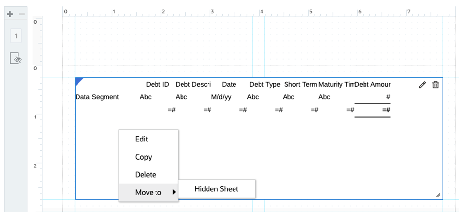 table masqu&eacute;e