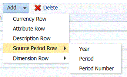Image représentant la liste déroulante Ajouter des options sur l'écran Format d'import Image représentant la liste déroulante Ajouter des options sur l'écran Format d'import