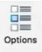 Bouton Options tel qu'il appara&icirc;t dans le ruban Smart View