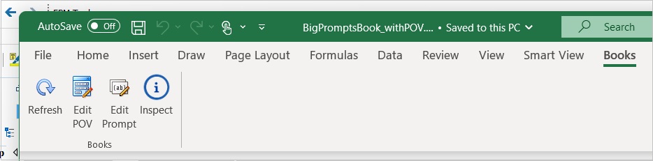 Ruban Liasses dans Smart View