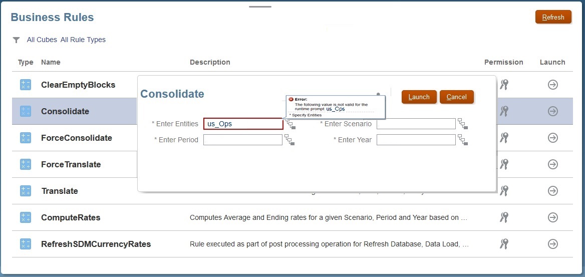 Erreur affichée lorsque vous saisissez le nom d'une entité qui ne peut pas être sélectionnée Erreur affichée lorsque vous saisissez le nom d'une entité qui ne peut pas être sélectionnée