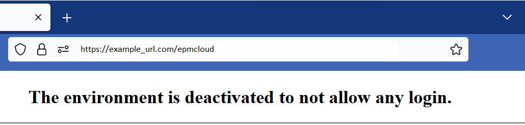 Message affich&eacute; lorsque le client OAuth est d&eacute;sactiv&eacute;