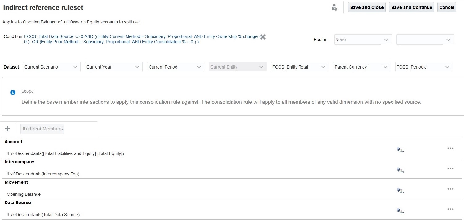 Exemple de r&egrave;gle utilisant une r&eacute;f&eacute;rence indirecte