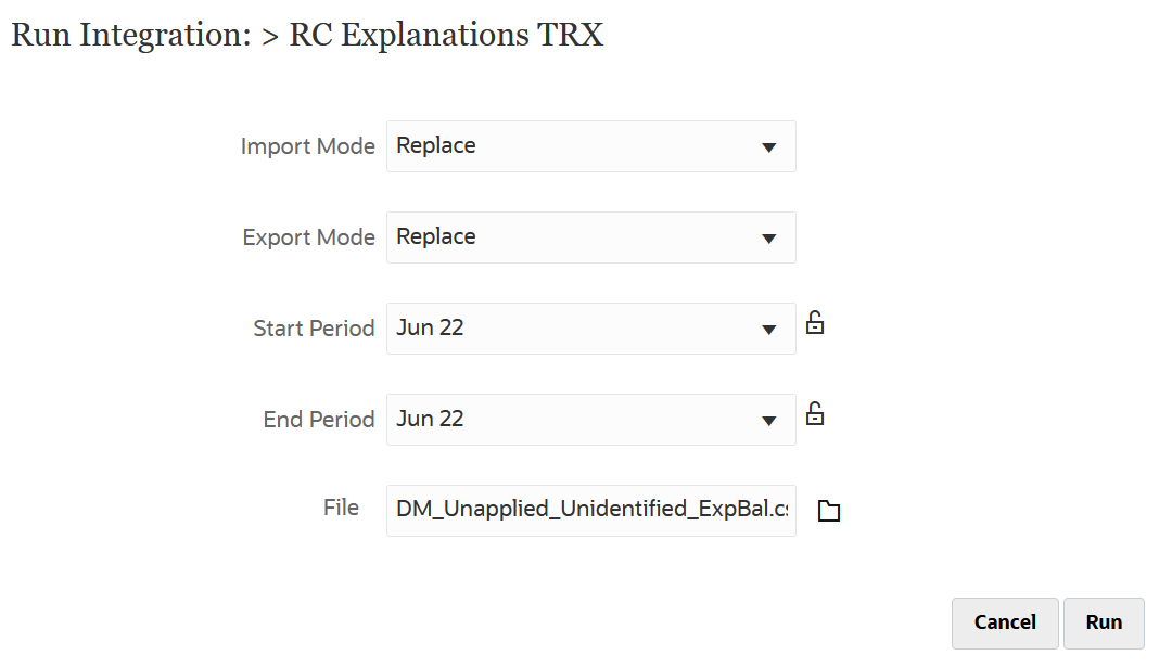 Image repr&eacute;sentant la page Ex&eacute;cuter l'int&eacute;gration.