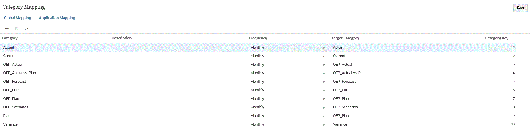 Image repr&eacute;sentant la page Mapping de cat&eacute;gorie.