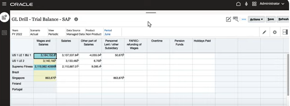 Image repr&eacute;sentant le formulaire de comptabilit&eacute; SAP dans le workbench.
