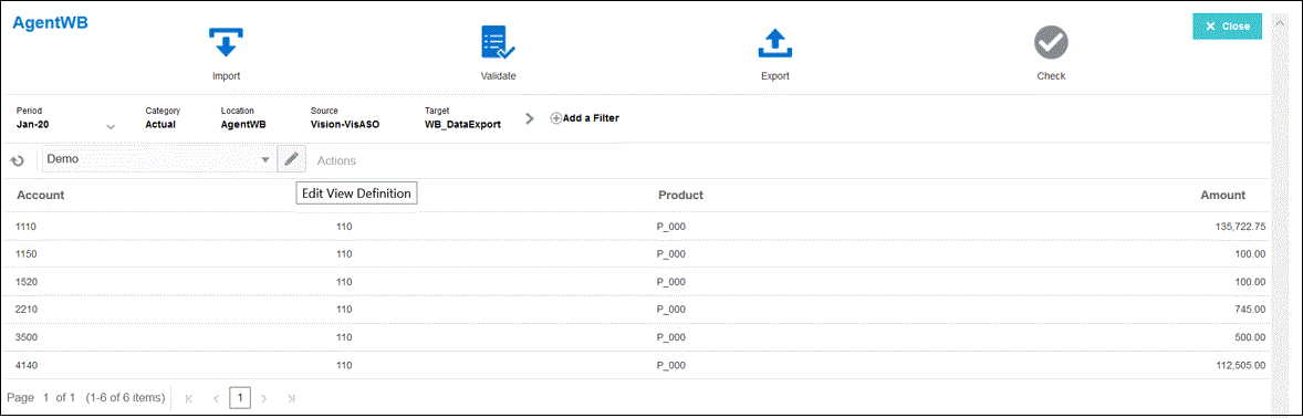 Image repr&eacute;sentant la page Workbench.