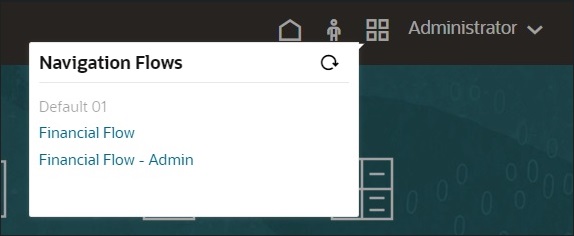 Emplacement du menu Flux de navigation