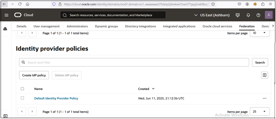 ポリシーの選択
