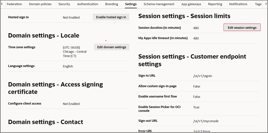 セッション設定 セッション設定