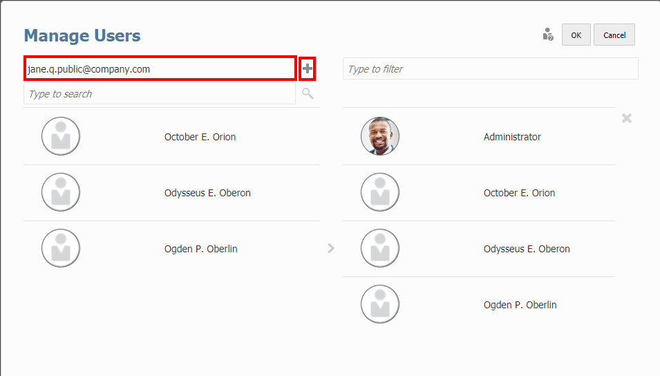 外部Eメール・アドレスの追加 外部Eメール・アドレスの追加