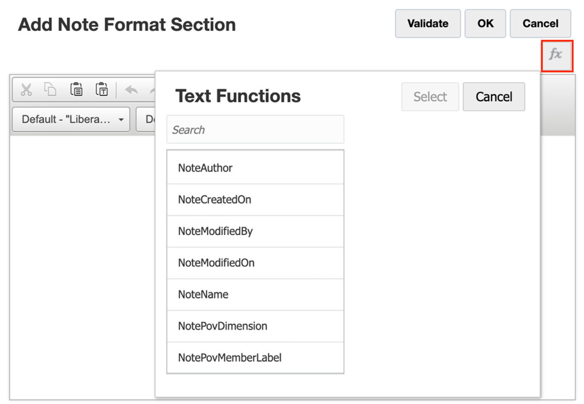 「関数」ボタンをクリック