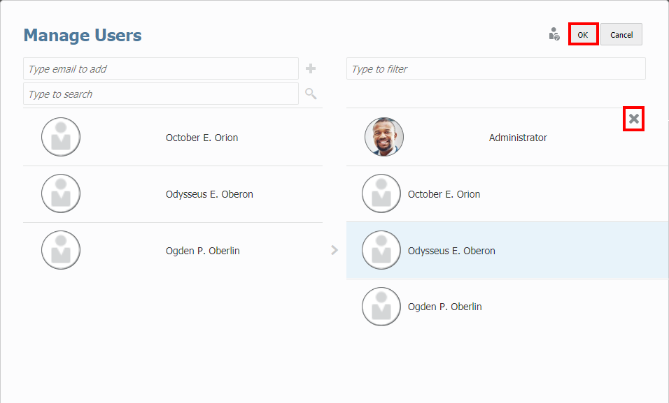 リストからのユーザーの除去 リストからのユーザーの除去
