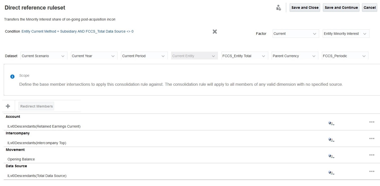 直接参照を使用するサンプル・ルール