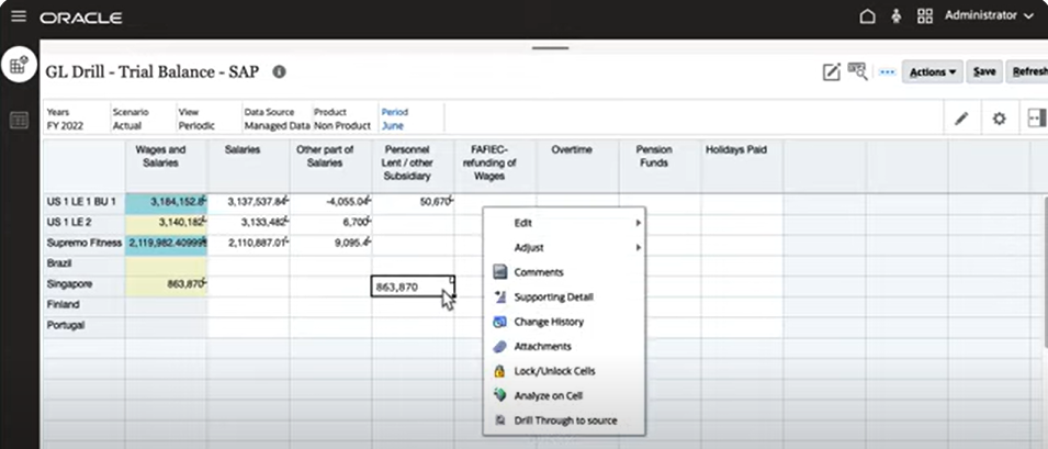 イメージは「ソースにドリル」オプションを示します。
