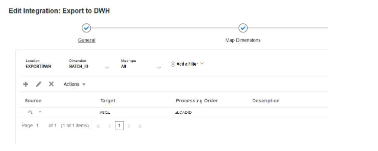 イメージはマップされたBATCH_IDディメンションを示します