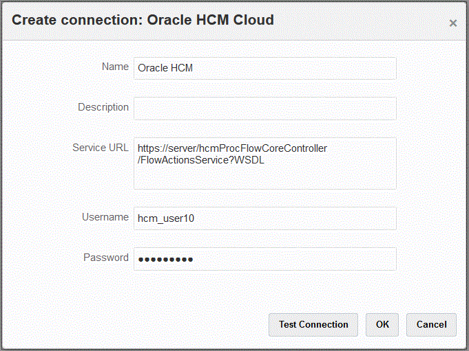 イメージは接続の作成ページを示します。 イメージは接続の作成ページを示します。