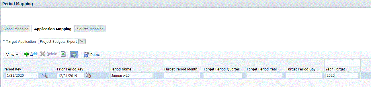イメージは「アプリケーション・マッピング」タブを示します。