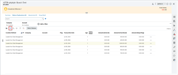 조정 요약에서 Data Integration으로 드릴