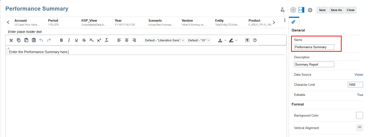 노트 템플리트 저장 시 모든 필수 필드 및 POV 선택기 확인