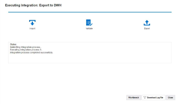 A imagem mostra os detalhes do job quando o job &eacute; executado na Integra&ccedil;&atilde;o de Dados.