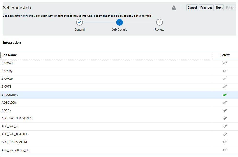A imagem mostra a página Programar Job. A imagem mostra a página Programar Job.