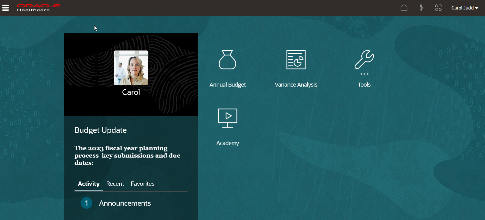 Fluxo de navega&ccedil;&atilde;o do Healthcare Planning para planejadores