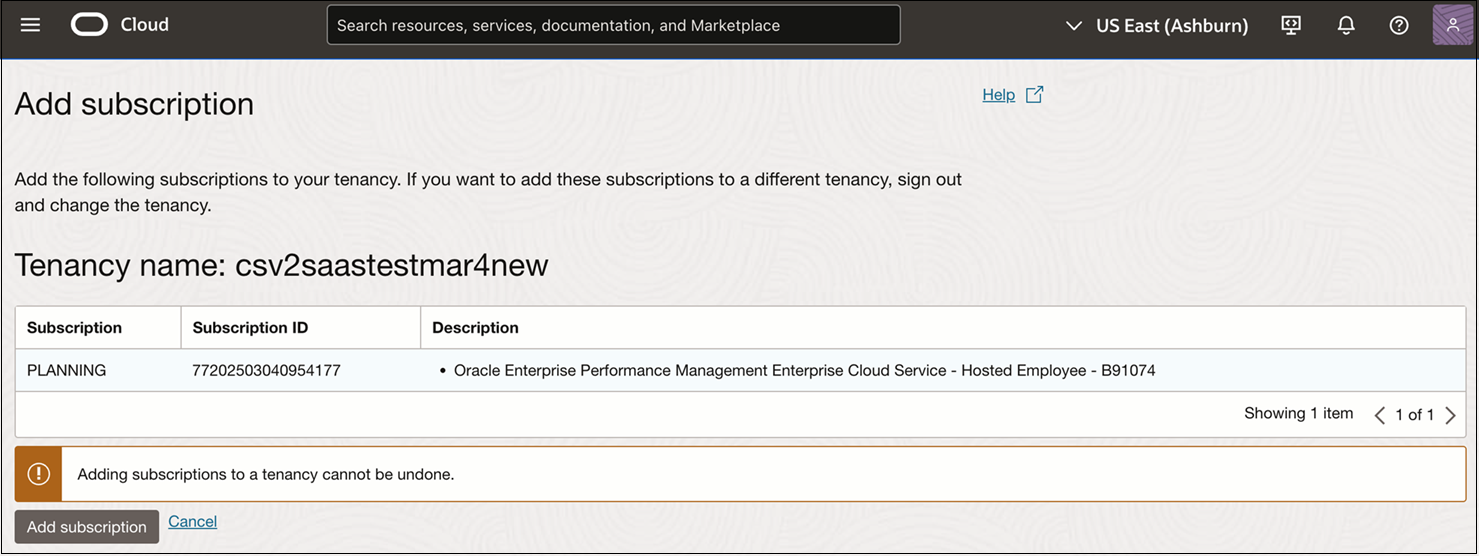 将订阅添加到租户