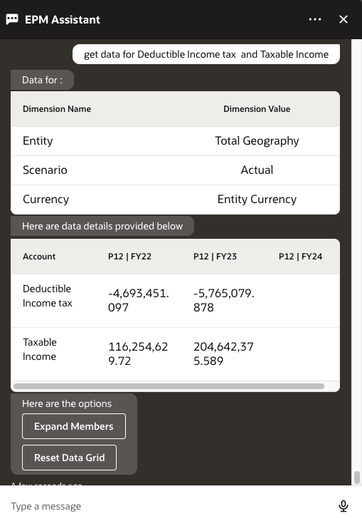 更改成员的 "get data"（获取数据）意图